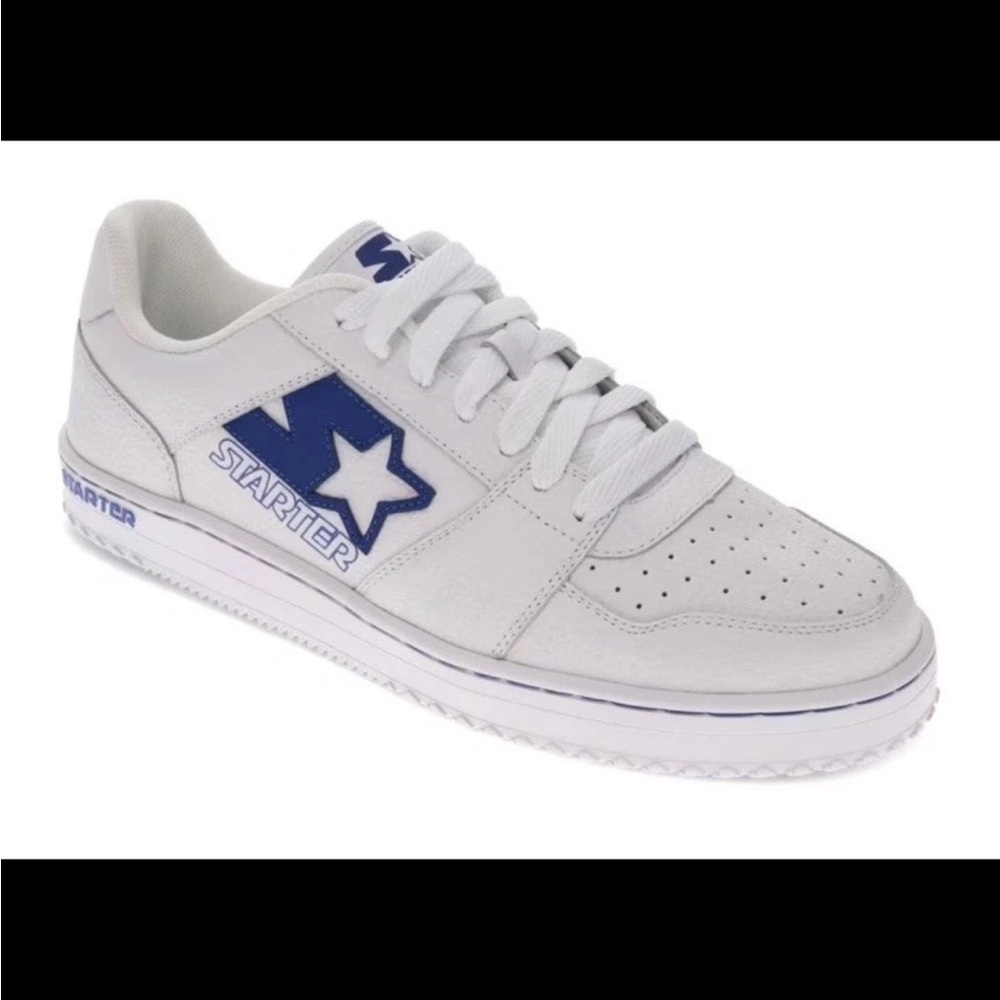 Starter Sneaker Men 9 White Blue Leather Lifestyle Shoes